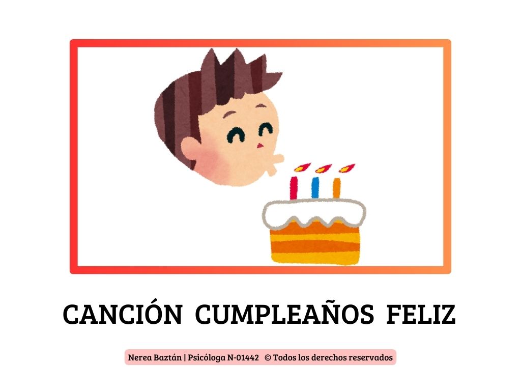 Descarga la letra de la Canción Cumpleaños Feliz con Pictogramas