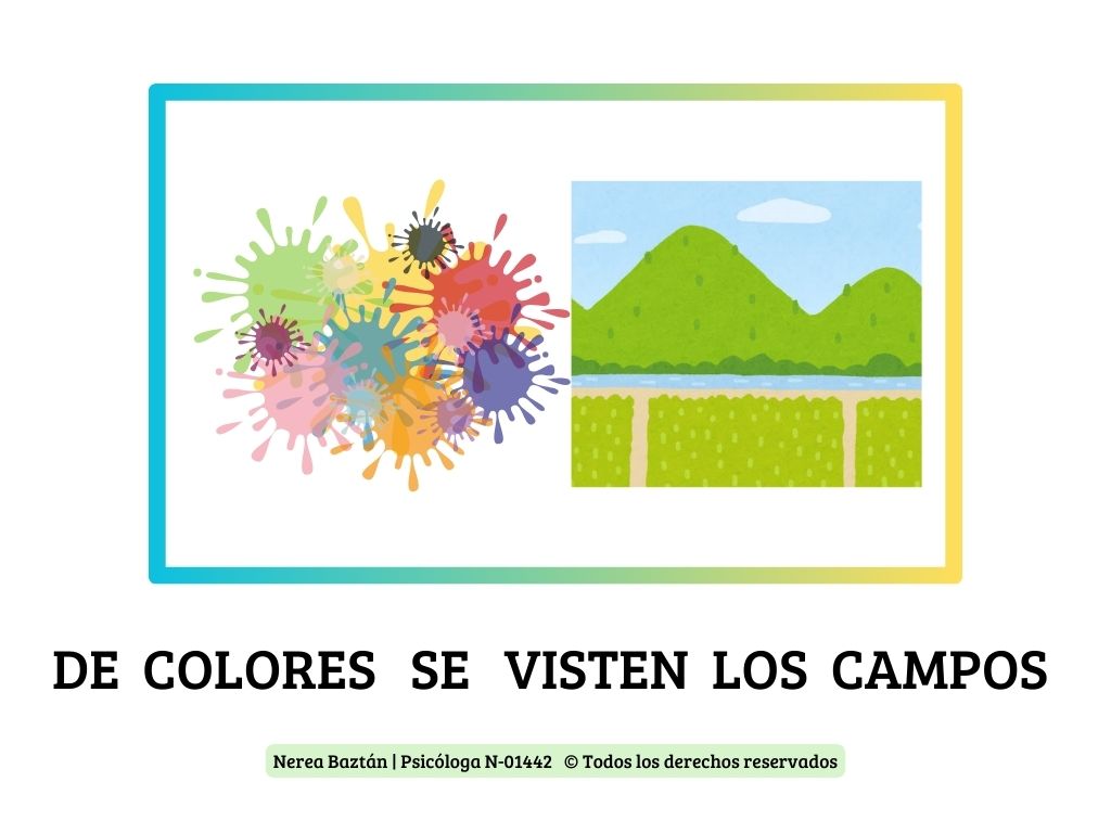 Descarga la letra de la Canción De Colores con Pictogramas