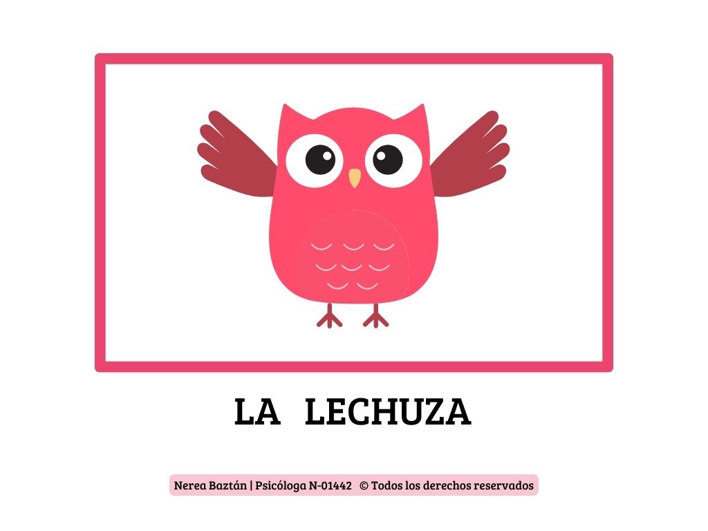 Descarga la letra de la Canción La Lechuza con Pictogramas