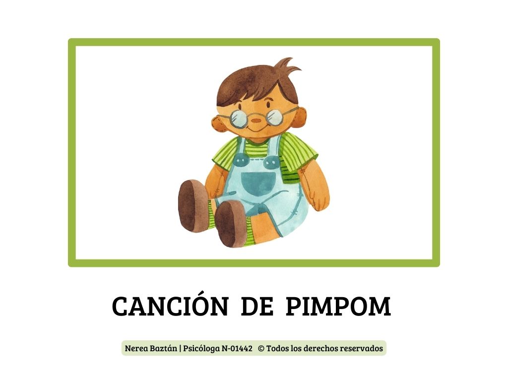 Descarga la letra de la Canción PimPom es un Muñeco con Pictogramas