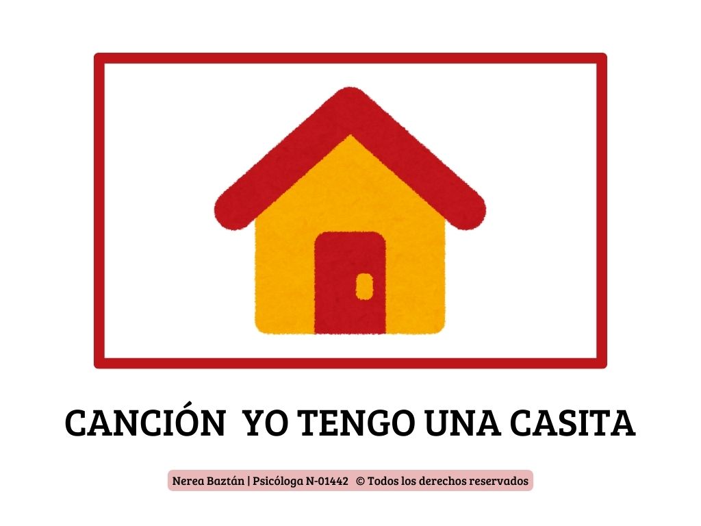 Descarga la letra de la Canción Tengo una Casita con Pictogramas