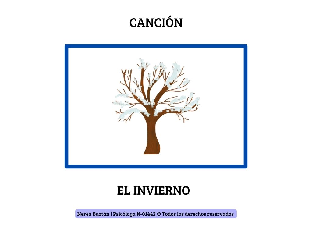 Descarga la letra de la Canción del Invierno con Pictogramas