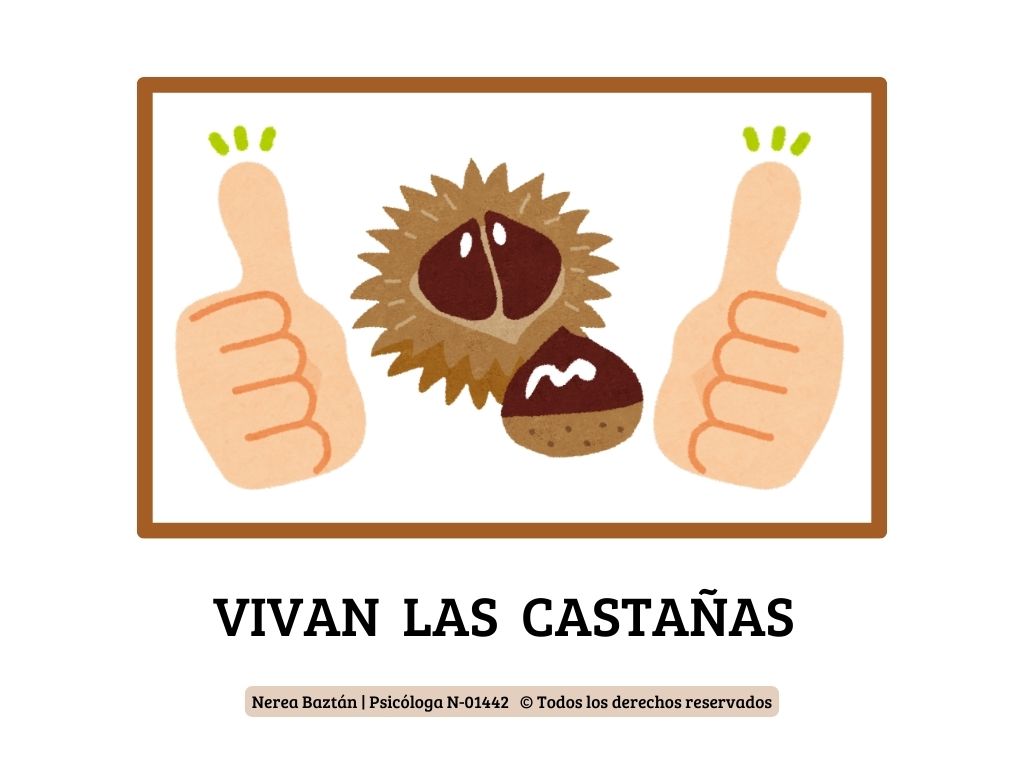 Descarga la letra de la Canción del Otoño con Pictogramas Vivan las Castañas