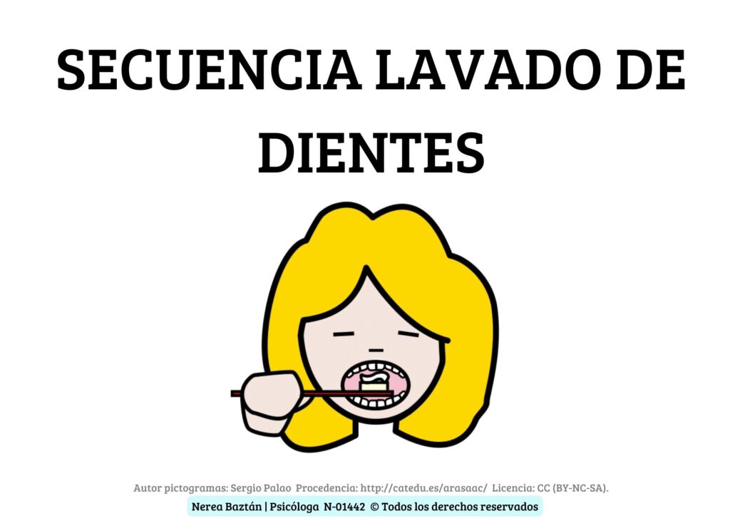 Secuencia lavado de dientes (chica)
