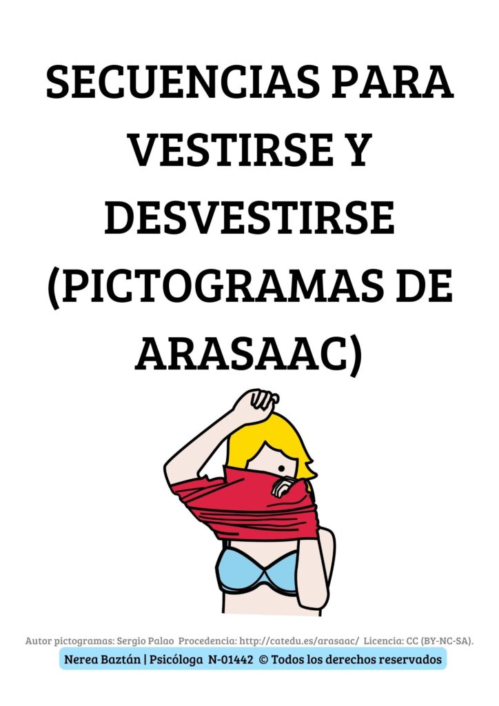 Secuencia para vestirse (chica)